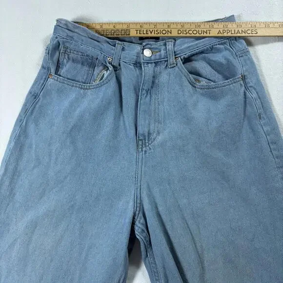 Simple Society Jeans Womens Size 5 27 Light Blue Straight Mom Y2K 90s Vintage OG - Picture 6 of 9